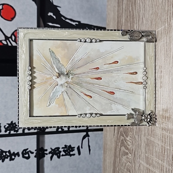 Flying Dove Sending Healing Blessings Majestic Framed Art - Picture 6 of 8